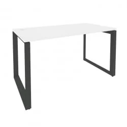 Стол рабочий на О-образном м/к ОНИКС О.МО-СП-3.7 Белый Бриллиант/Антрацит / ONIX O.MO-SP-3.7