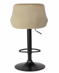 Стул барный ДОБРИН ЛОГАН БЛАCК Мокко велюр МДЖ9-9 / DOBRIN LOGAN BLACK MJ9-9