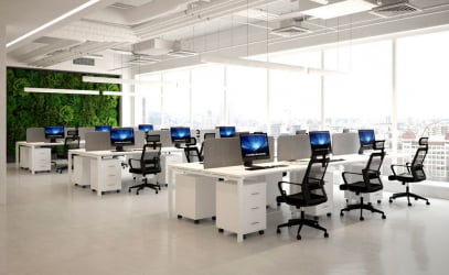 Мебель для офиса Сигма №1 Белая / Sigma