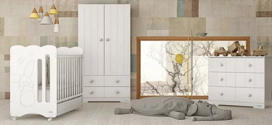 Кроватка для новорожденных Микуна Копито 120кс60 Вхите / Micuna Copito 120x60 White