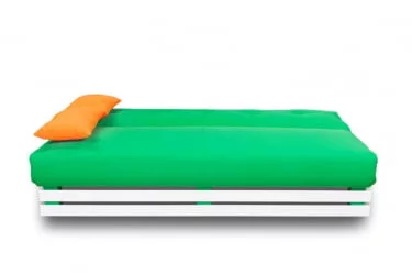 Диван МАНГО 1 (2 категория) Зеленый Оранжевый / MANGO