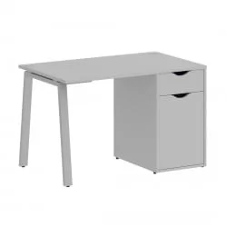 Стол письменный ХОМЕ ОФФИCЕ ВР.СП-3-118.1.А Серый/Серый металл / HOME OFFICE VR.SP-3-118.1.A