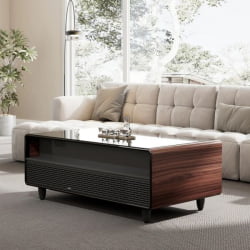 Умный кофейный столик с холодильником ЕУРЕКА ТБ135, Валнут+Блаcк / EUREKA TB135, Walnut+Black