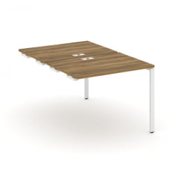 Двойной стол-приставка к опорным тумбам/шкафам CОНCЕПТ CН.ДСПР-001 Сандал Янтарный Белый / CONCEPT CN.DSPR-001