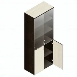 Шкаф для документов со стеклом Р.Ш-2СБ дуб молочный