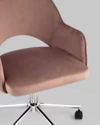 Компьютерное кресло Кларк велюр Розовый