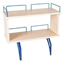 Полка задняя двухъярусная Полка_зз 1/600 (Полка_зз 7/600) Клен Синий / Polka_zz (Polka_zz