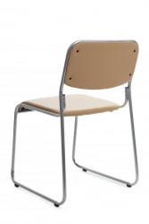 Кресло Никс РCХ ОМКЛ-02 Бежевый/Металл окрашенный Хром / Nix RCH OMKL-02