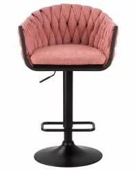 Стул барный ДОБРИН ЛЕОН Розовая ткань ЛАР 275-10 / DOBRIN LEON LAR