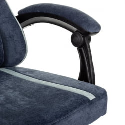 Кресло компьютерное БРАБИКС Шоотер ГМ-123, 2 подушки, ткань, синее/серое / BRABIX Shooter GM-123,