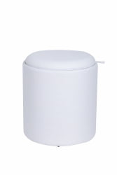 Пуф-столик с ящиком Хюгге С рогожка Белый / S