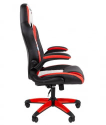 Кресло геймерское CХАИРМАН ДРАЙВ (ГАМЕ) 15 черный/красный/белый / CHAIRMAN (GAME)