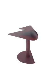 Журнальный столик Корнеа металл бордовый / Cornea