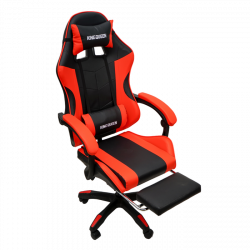 Геймерское кресло 1209-1 КИНГКУЕЕН, цвет черный/красный, 1209-1-блаcк-ред-масс / KINGQUEEN, 1209-1-black-red-mass