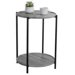 Круглый стол БеаутйСтйле 21 Орех гикори грай / BeautyStyle gray