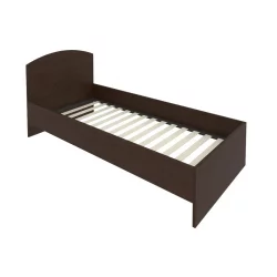 Кровать с ортопедическим основанием и изголовьем ЛИГХТ С-КИ-90 Венге Цаво / LIGHT