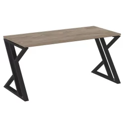 Стол рабочий ЛОФТ ВР.Л-СРЗ-4.7 Металл черный Тиквуд темный / LOFT VR.L-SRZ-4.7