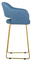 Стул полубарный Оскар (ПБ) БлюАрт/ЛинкЗолот / Oscar