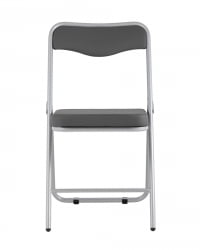 Складной стул Джонни силвер экокожа Серый / silver