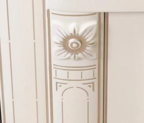 Распашной шкаф в гостиную Венеция 32.22 Сосна Астрид Ваниль