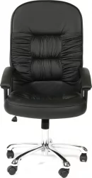 Кресло руководителя CХАИРМАН 418 ПВC Черный / CHAIRMAN PVC