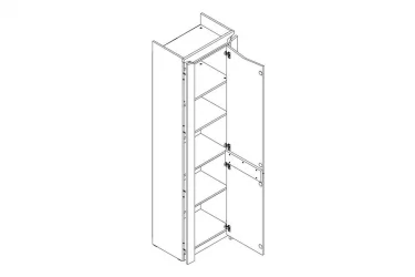 Узкий шкаф в прихожую Соренто 13 Дуб бонифаций