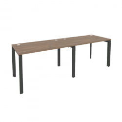 Рабочая станция на П-образном м/к ОНИКС О.МП-РС-2.2.7 Дуб Аризона/Антрацит / ONIX O.MP-RS-2.2.7