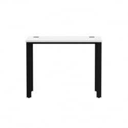 Стол прямой на металлокаркасе, опоры 45 гр Еверпроф ЕВО 254С001 Белый Черный / Everprof EVO 254S001