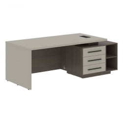 Стол руководителя правый ВЕЛИОН ВCТ 2190 Р Аметист Дуб Сильвер / VELION VCT R