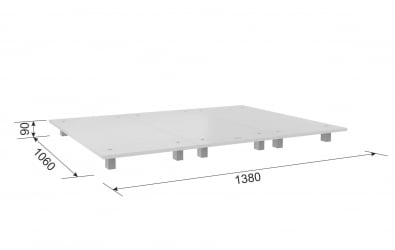 Ортопедические основания для кроватей КМ.1-00.3 белый / KM.1-00.3
