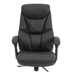 Кресло руководителя Камбридге металБЛ кож/зам/ткань, черный/черный, 36-6/11 / Cambridge metalBL