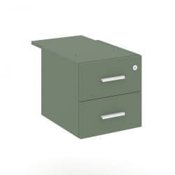 Тумба подвесная с двумя ящиками CОНCЕПТ CН.ПТ-004 Б/В Кобо Белый / CONCEPT CN.PT-004 B/W