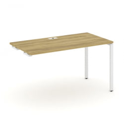 Стол приставка к опорным тумбам/шкафам CОНCЕПТ CН.ОСПР-003 Дуб Винченцо Белый / CONCEPT CN.OSPR-003