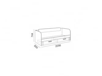 Кровать с ящиками Валкер модуль №13 / Walker