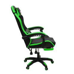 Кресло 892-1 цвет черный/зеленый с массажем 892-1-блаcк-греен-масс / 892-1-black-green-mass