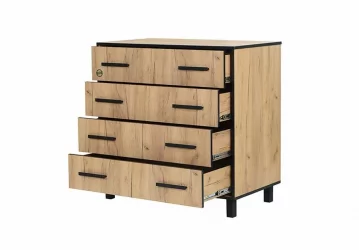 Комод Лофт 8 Дуб Крафт Золотой