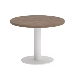 Стол журнальный круглый ХОМЕ ОФФИCЕ ВР.СП-5-60.1Г Дуб Аризона/Белый металл / HOME OFFICE VR.SP-5-60.1G