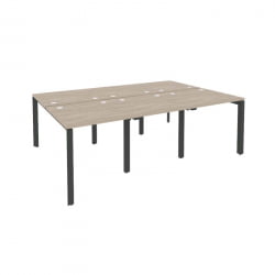 Рабочая станция на П-образном м/к ОНИКС О.МП-Д.РС-6.0.8 Дуб Аттик/Антрацит / ONIX O.MP-D.RS-6.0.8