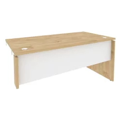 Стол-приставка правый к опорным элементам ОНИКС О.СПР-4.8Р Тиквуд Светлый/Белый / ONIX O.SPR-4.8R