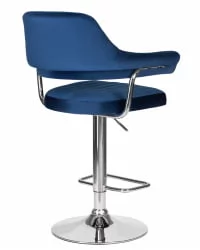 Стул барный ДОБРИН CХАРЛЙ Синий велюр МДЖ9-117 / DOBRIN CHARLY MJ9-117