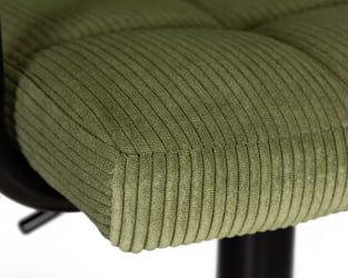 Стул барный ДОБРИН КРУГЕР АРМ БЛАCК (зеленый вельвет (ЛАР-Е2041-7)) / DOBRIN KRUGER ARM BLACK (LAR-E2041-7))