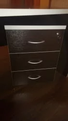 Тумба подкатная с 3 ящиками ЗОМ27530301 Венге / ZOM27530301