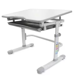 Комплект парта и стул с чехлом РИФФОРМА СЕТ-10 Белый Голубой / RIFFORMA SET-10