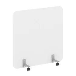 Перегородка на металлических опорах, на роликах Р-лине ДП.Р-120-120 Белый Бриллиант / R-line DP.R-120-120