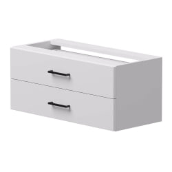 Модуль с ящиками для стеллажа металлического (комплект элементов стеллажа) Еверпроф ЕВО 254Н012 Белый Черный / Everprof EVO