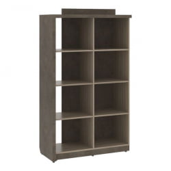 Стеллаж комбинированный на 4 секции правый ВООД&СТОНЕ СФ-534102 Бетон Чикаго темный Дрифтвуд / WOOD&STONE