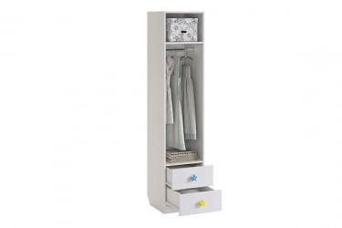 Детский шкаф для игрушек Чудо МДВ-02 Белый рамух / MDW-02