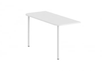 Приставка для стола на двух опорах Сигма СГ.455.ВХ Белая / Sigma SG.455.WH