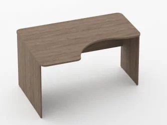 Стол угловой Глассй 1.14.14Л Дуб Верцаска / Glassy