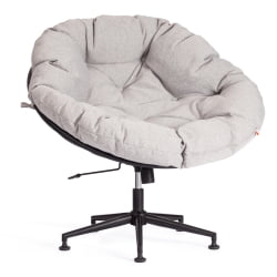 Кресло CЛОУДЕ рогожка/металл, 97х98х90-96см, серо-бежевый, 3М 16/2 / CLOUDE 3M